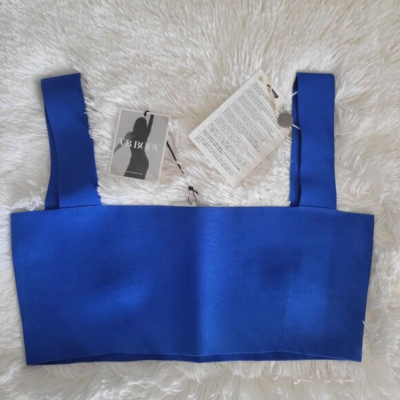 Victoria Beckham VB Body Stretch Strap Viscose Bandeau Cropped Top- US 10 - Picture 5 of 6